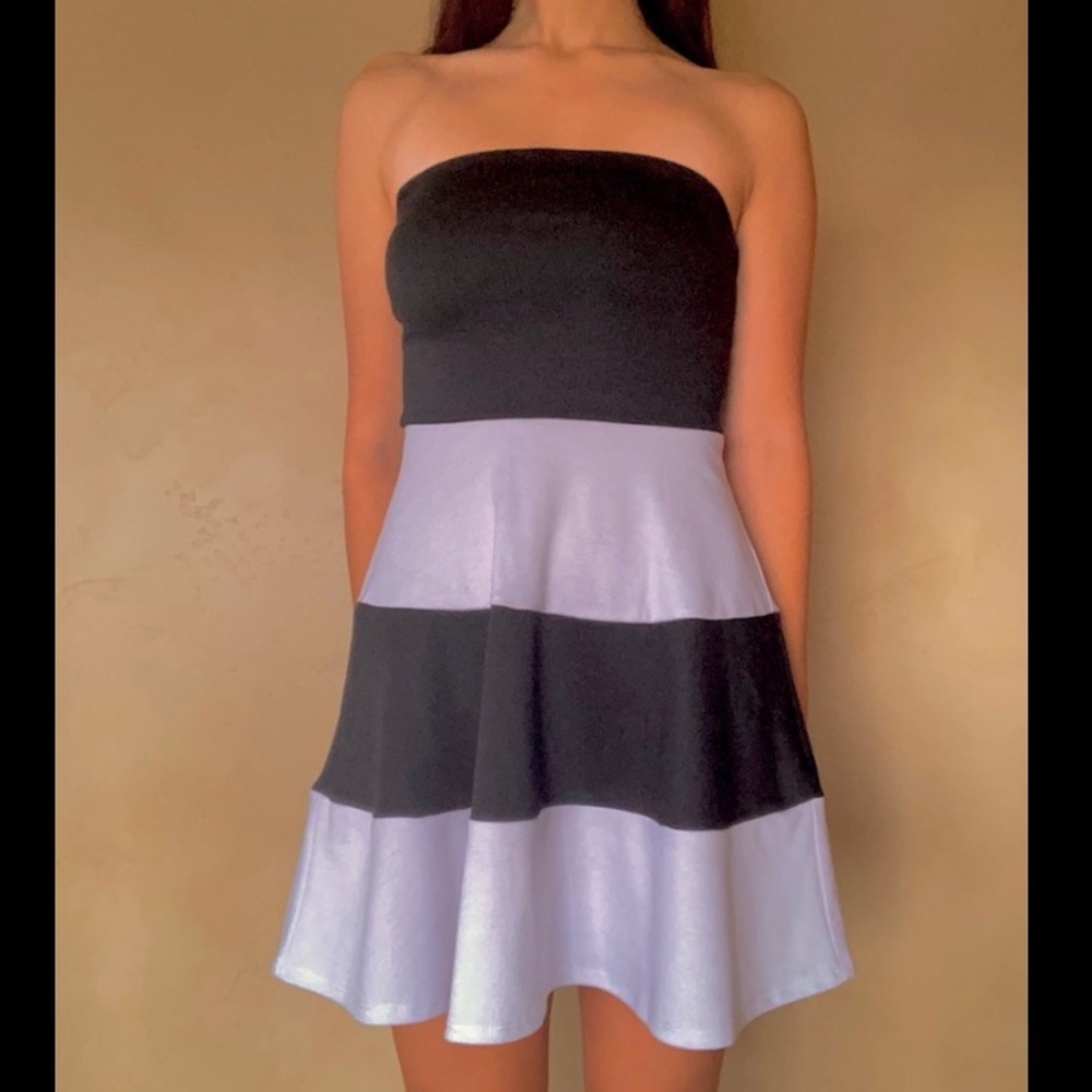 Black and white dress